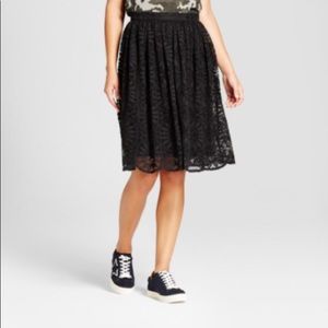 Xhilaration Black lace skirt